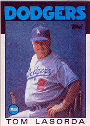 1986 Topps Baseball Cards      291     Tom Lasorda MG
